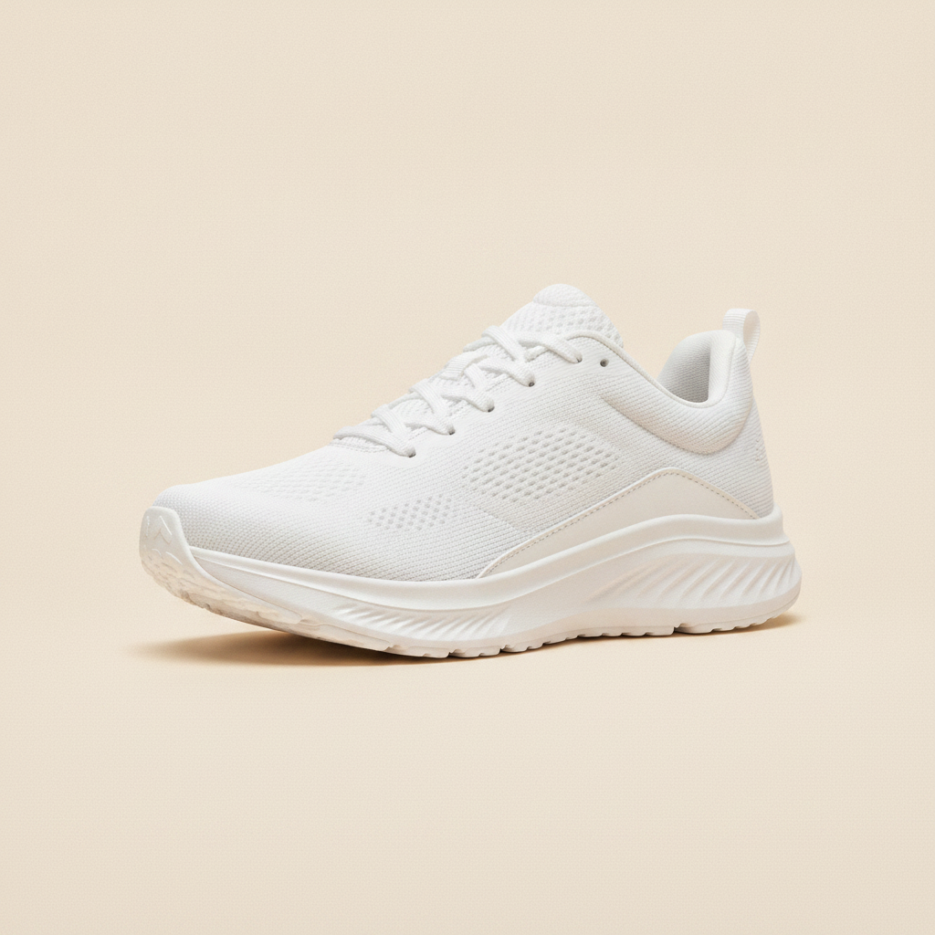 Sneakers Uomo Running Mesh – Leggere e Ultra Traspiranti - Bianco