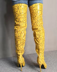 Stivali Cuissardes Donna Marina Rosa Sildora – vista posteriore