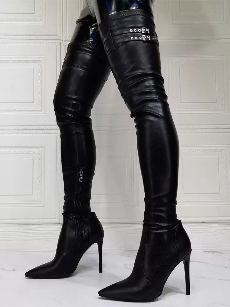 Stivali Cuissardes Donna Mara Sara Sildora – dettaglio del materiale