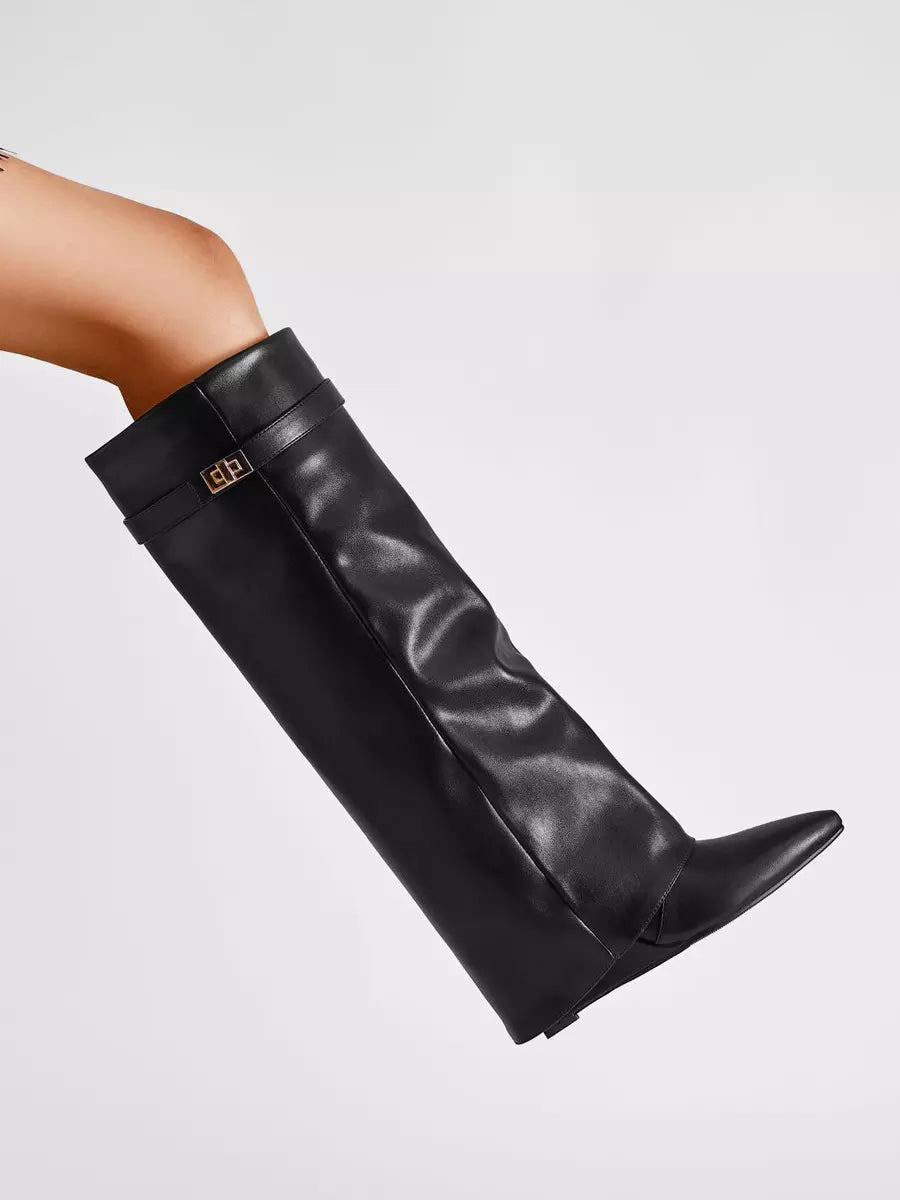 Stivali al Ginocchio Donna Olga Anna Sildora – dettaglio della tomaia