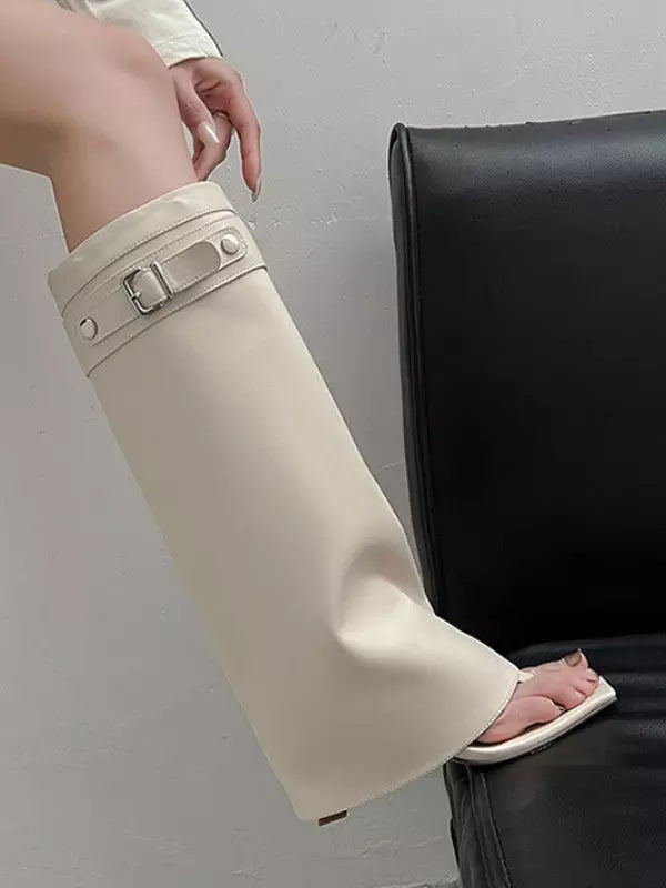 Stivaletti Aperti Donna Tina Anna Sildora – vista indossata