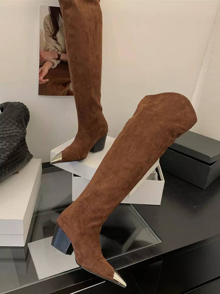 Stivali al Ginocchio Donna Delia Sara Sildora – dettaglio del materiale