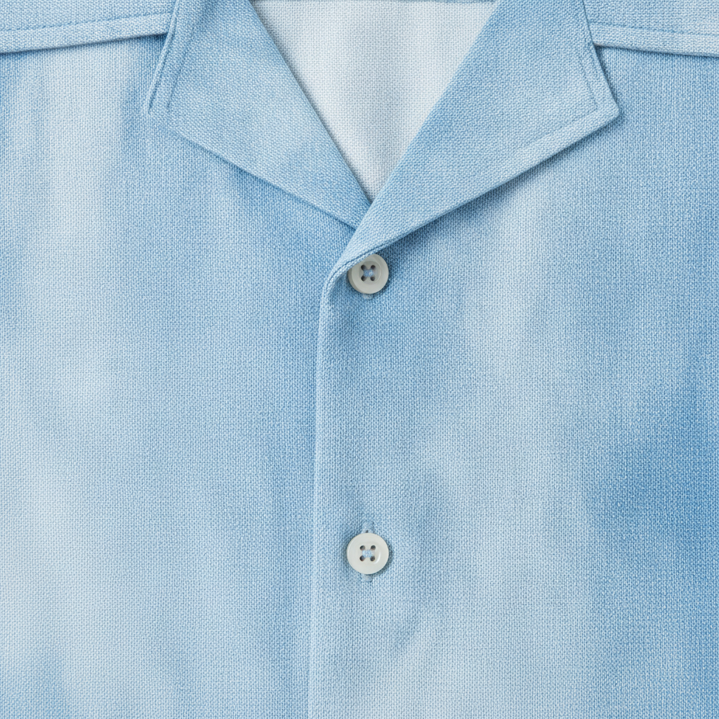 Completo Coordinato Uomo Camicia Acquerello e Pantaloncini - dettaglio