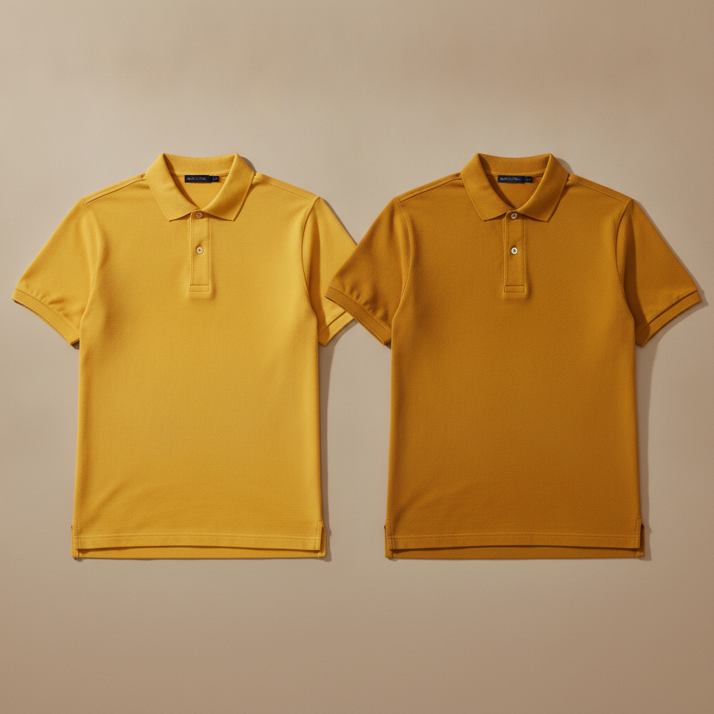 Polo Uomo in Piqué con Colletto Ampio – Stile Classico Premium - Giallo Sole