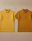 Polo Uomo in Piqué con Colletto Ampio – Stile Classico Premium - Giallo Sole