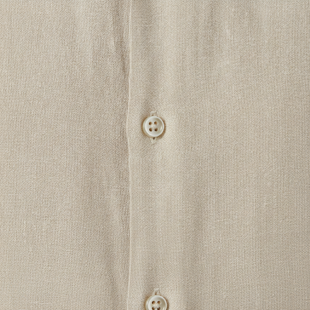 Camicia Uomo in Lino Tinta Unita – Eleganza Naturale Raffinata - dettaglio
