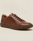 Sneakers Uomo Casual in Pelle Marrone – Eleganza Calda e Versatile - Cognac