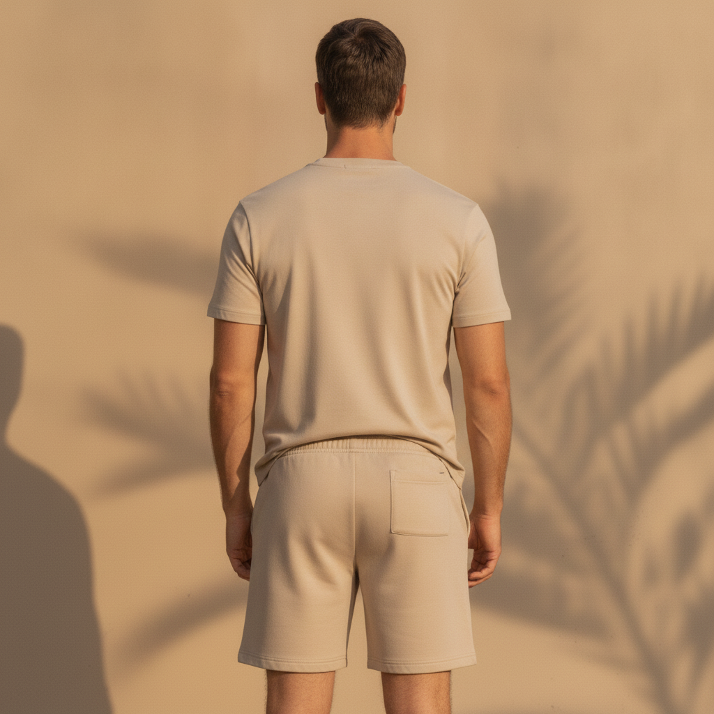 Completo Coordinato Uomo T-shirt e Pantaloncini - vista posteriore