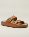 Sandali Uomo a Doppia Fascia – Eleganti in Pelle Estivi - vista laterale