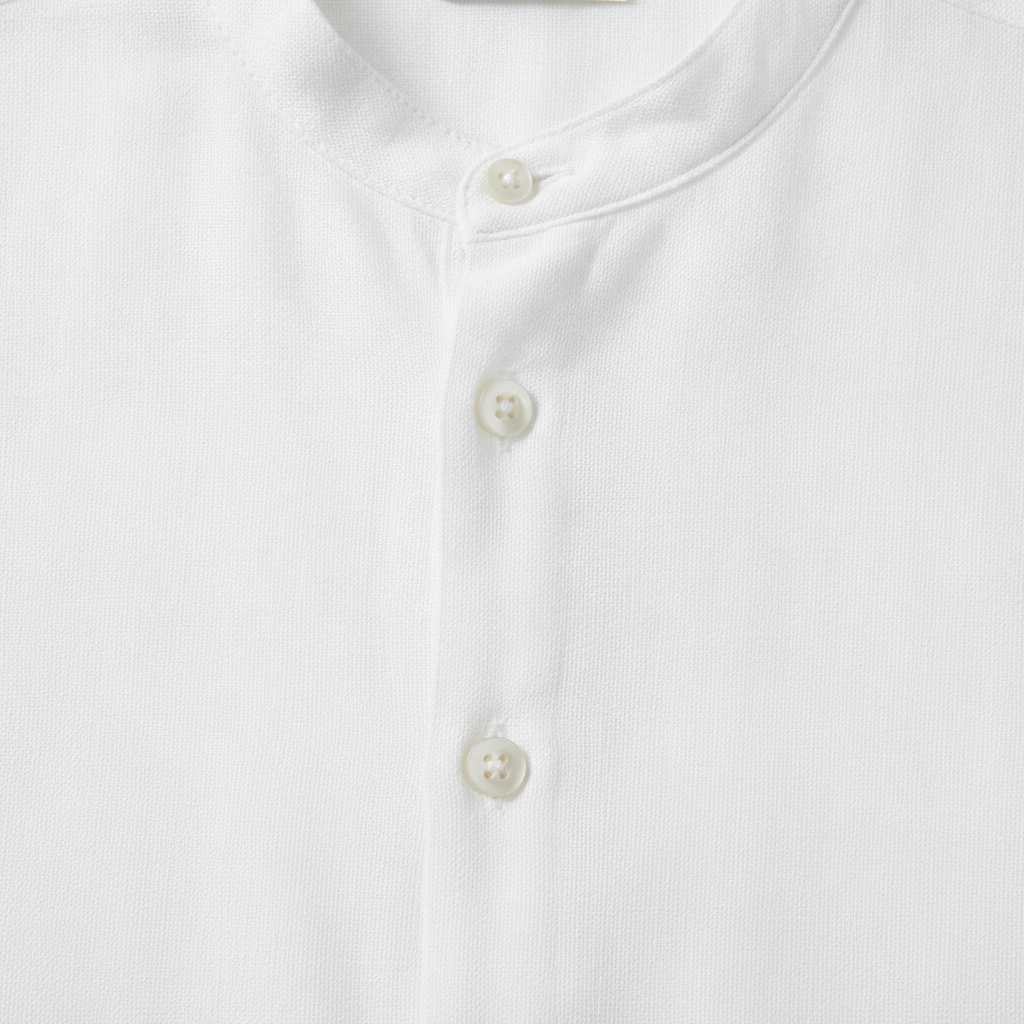 Completo Coordinato Uomo Camicia Lino e Pantaloni Lunghi - dettaglio