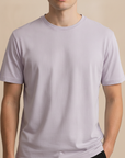 T-shirt Uomo Manica Corta Colori Pastello – Estate Fresca ed Elegante - Lavanda