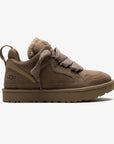 UGG Lowmel Hickory sneakers donna in pelle scamosciata marrone hickory, vista laterale