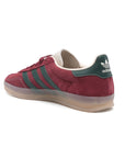 Adidas Gazelle Indoor Shadow Fig sneakers basse uomo e donna in verde bordeaux - dettaglio suola