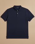 Polo Uomo in Mesh Traspirante – Fresca e Sportiva Estiva - Blu Navy