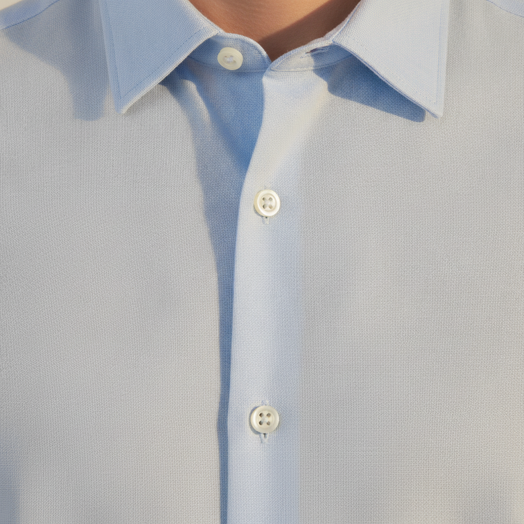 Camicia Uomo Manica Corta in Cotone – Casual Elegante Versatile - dettaglio