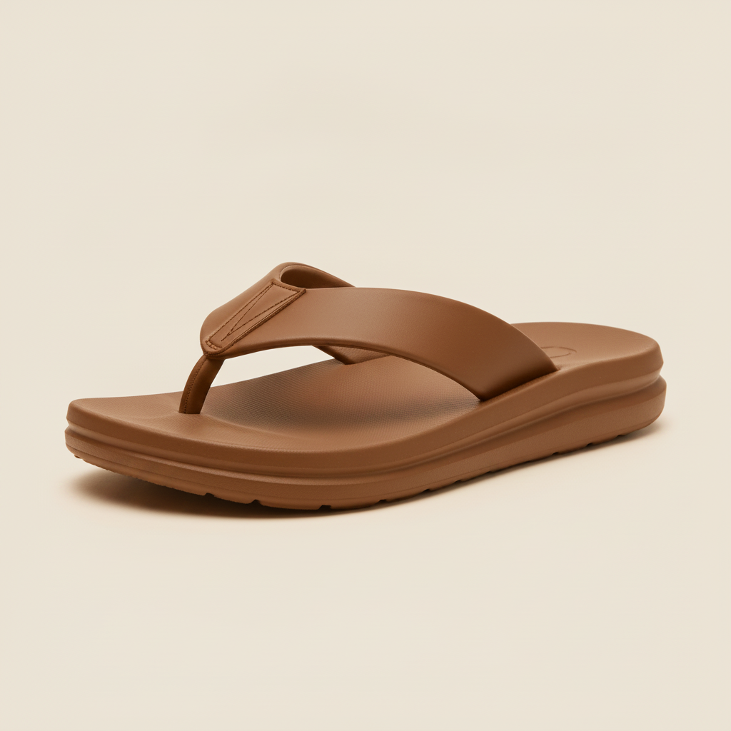 Infradito Uomo Premium – Comfort da Spiaggia Elegante - Marrone