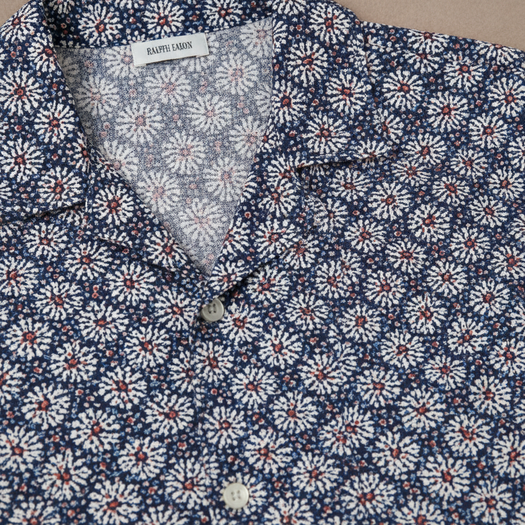 Completo Coordinato Uomo Camicia a Fiori e Pantaloncini - dettaglio