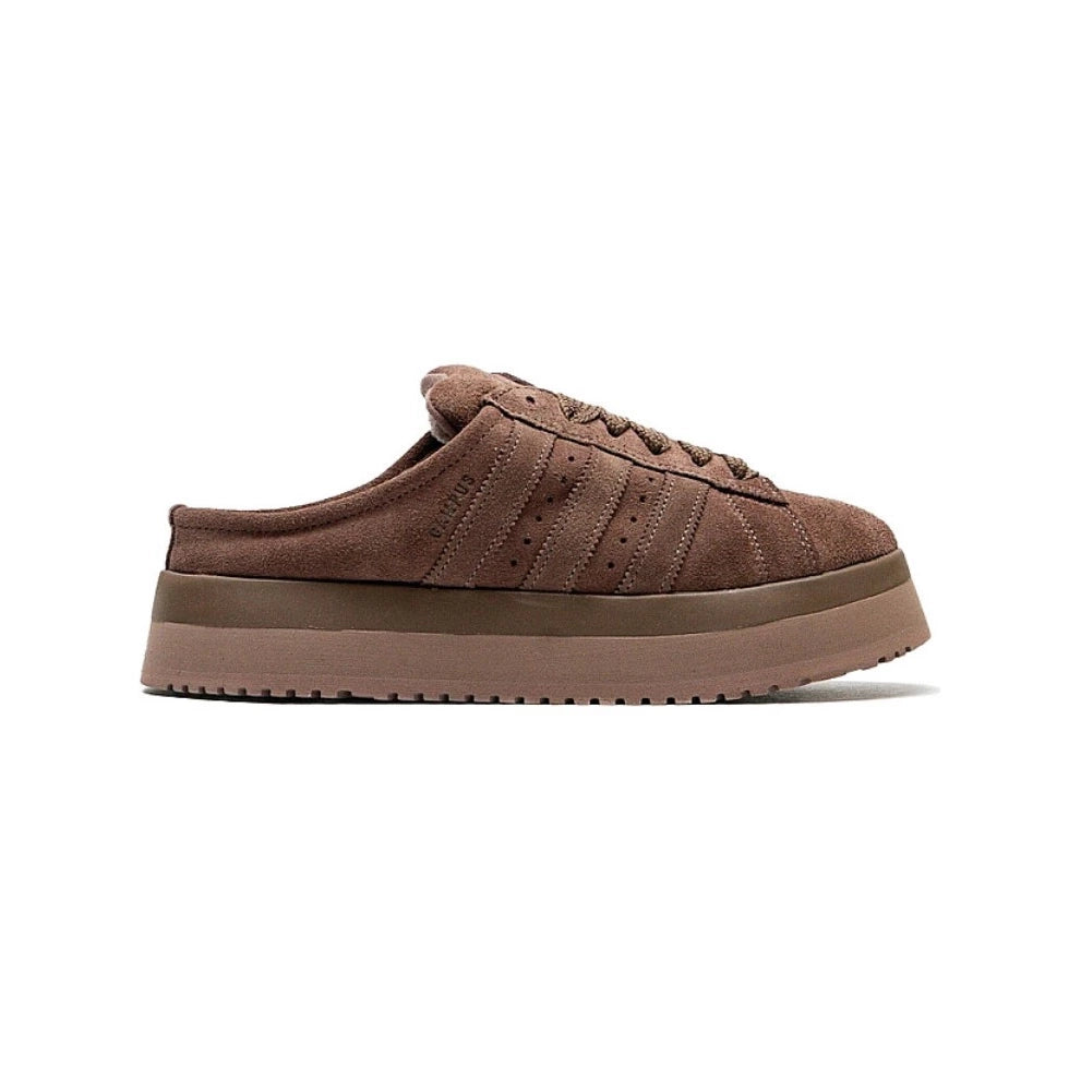 Adidas Campus 00s Winter Low Earth Strata sneakers basse uomo e donna in marrone - vista laterale