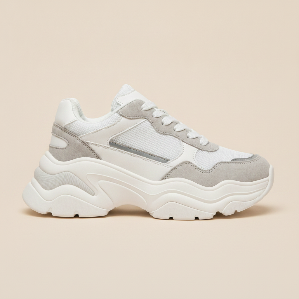 Sneakers Uomo Chunky Dad Bicolore – Streetwear Retro di Tendenza - vista laterale