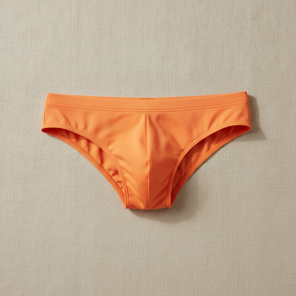 Slip Mare Uomo Colori Vivaci – Comfort Sportivo Quick-Dry - Arancio