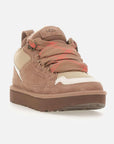 UGG Lowmel Rocky Oak sneakers donna in pelle scamosciata marrone quercia, vista frontale