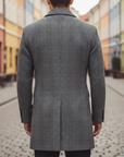 Cappotto Uomo Quadri Invernale Sartoriale