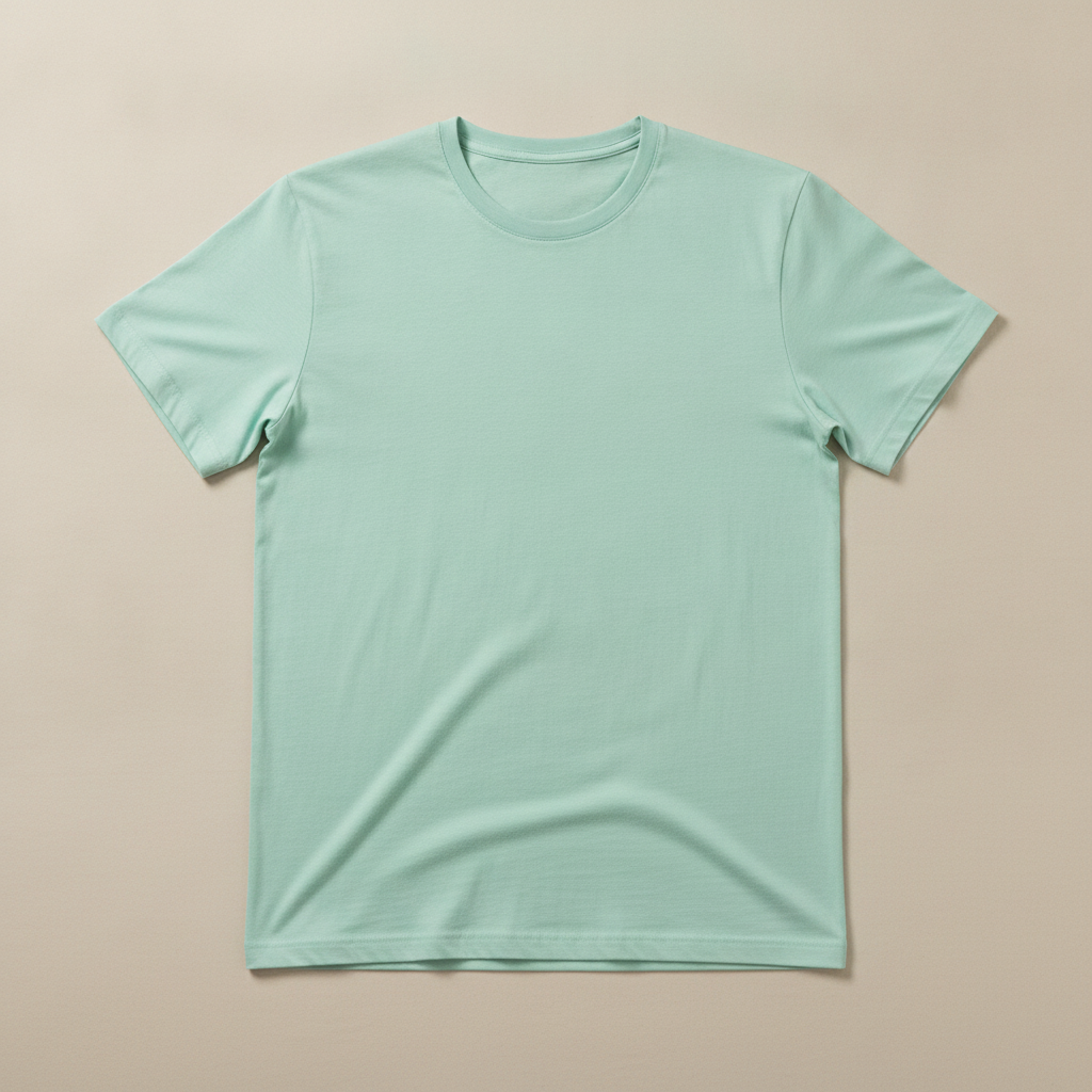 T-shirt Uomo Manica Corta Colori Pastello – Estate Fresca ed Elegante - Verde Menta