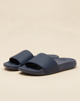 Ciabatte Slides Uomo con Fascia Testurizzata – Comfort Premium - Blu Navy