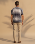 Polo Uomo a Righe Marinière – Stile Nautico Mediterraneo - vista posteriore