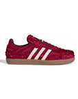 Adidas Samba Satin Power Red x Caroline Hu sneakers basse uomo e donna in rosso - vista laterale