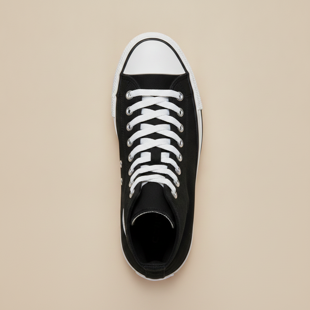 Sneakers Uomo Alte in Canvas – Casual Urbane Senza Tempo - vista dall'alto