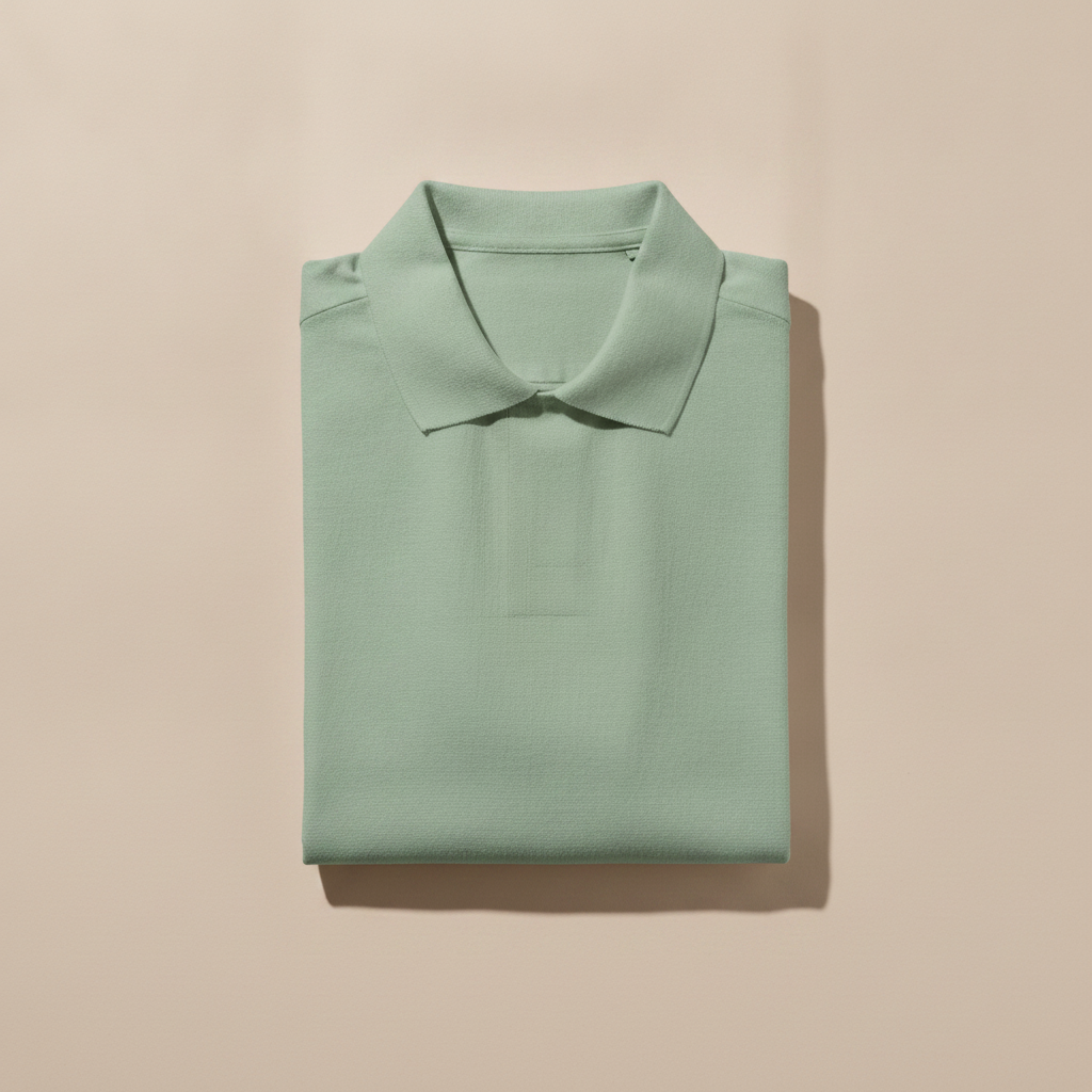 Polo Uomo in Lino Puro – Eleganza Naturale e Fresca - Verde Salvia