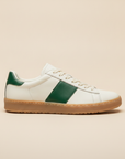 Sneakers Uomo Tennis Vintage Verde – Rétro Elegante Anni '70 - vista laterale