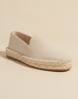 Espadrillas Uomo con Suola in Corda – Tinta Unita Naturale - vista 3-4