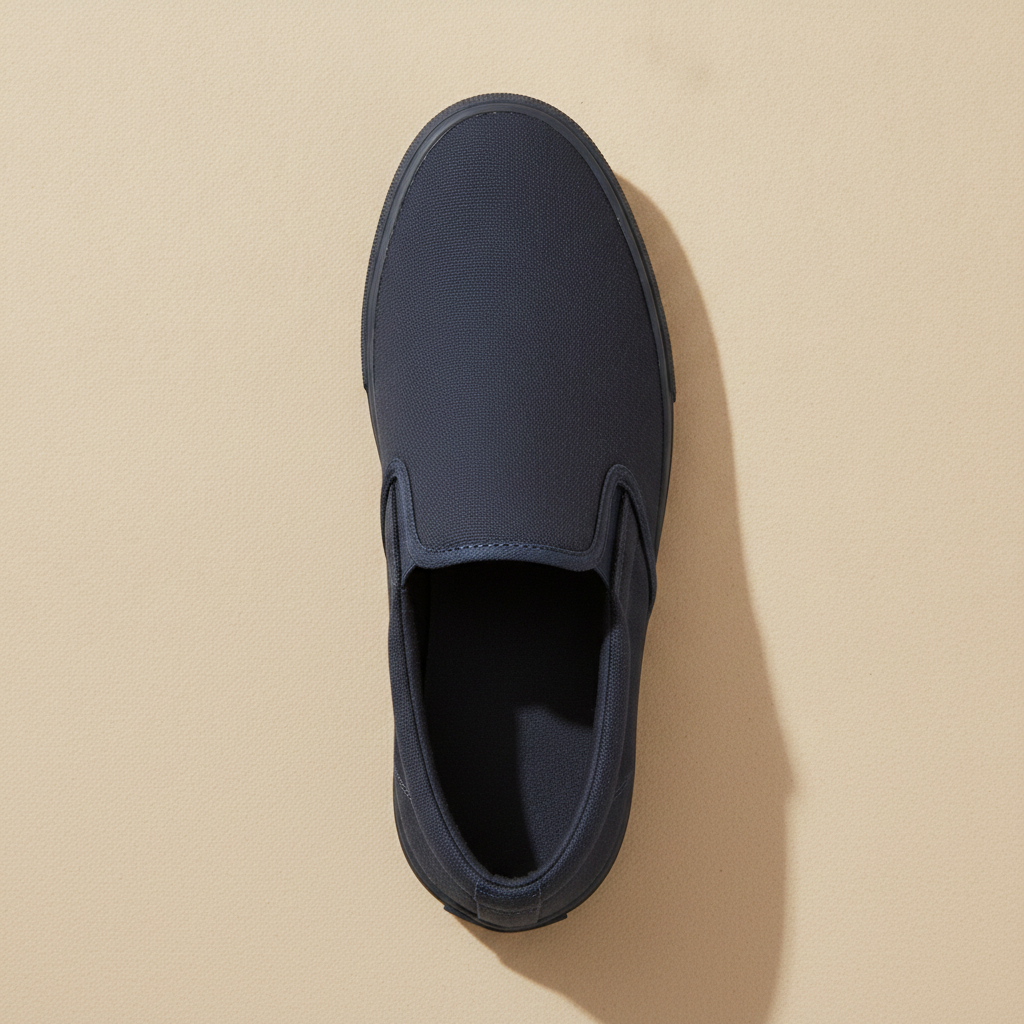 Scarpe Uomo Slip-On in Tela – Mocassino Casual Estivo Senza Lacci - vista dall'alto