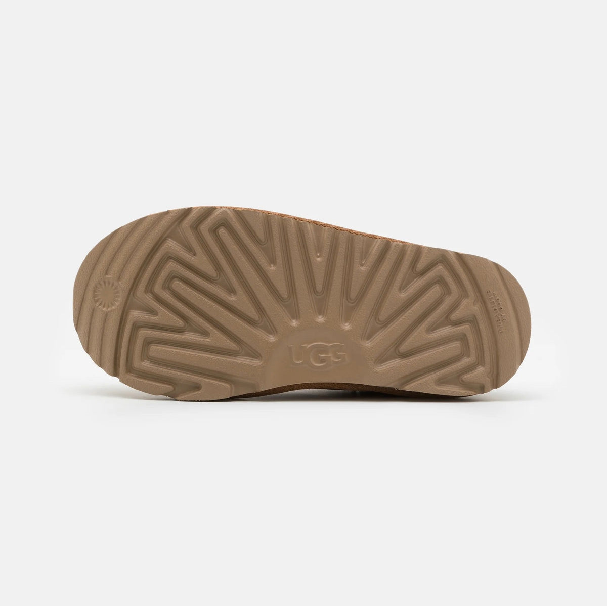 UGG Tasman II Chestnut ciabatte chiuse uomo e donna in pelle scamosciata e montone marrone chestnut, vista dall'alto