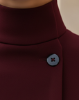 Cappotto Donna con Collo Alto e Cintura