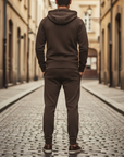 Set Tuta Sportiva Uomo con Felpa Zip e Pantaloni