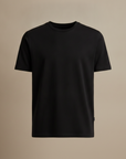 T-shirt Uomo in Cotone Premium Girocollo – Basic Essenziale - Nero