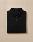 Polo Uomo in Jersey di Cotone Morbido – Comfort Casual Quotidiano - Nero
