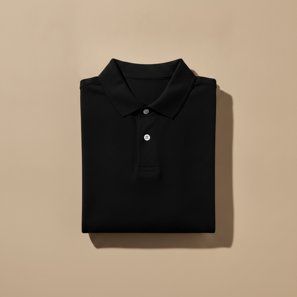 Polo Uomo Oversize Streetwear – Vestibilità Ampia Urban - Nero