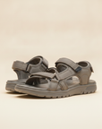 Sandali Sportivi Uomo con Fascette – Comfort e Grip Estivo - Grigio