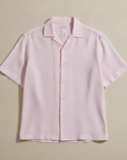 Camicia Uomo Camp Collar Tinta Pastello – Elegante e Rilassata - Lilla