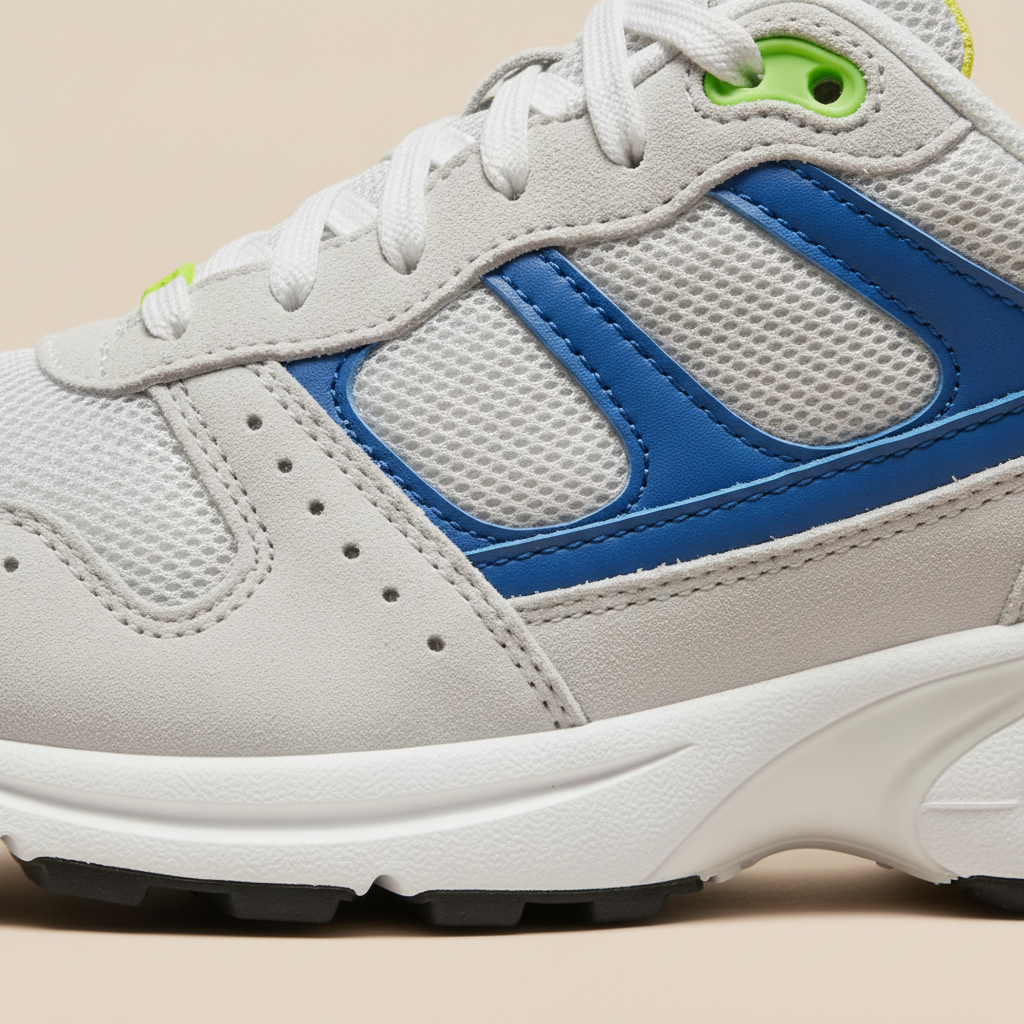Sneakers Uomo Retro Runner Multicolor – Stile Anni '90 Vivace - dettaglio