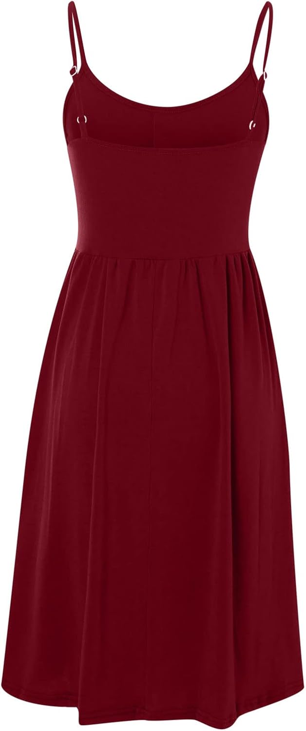 Vestito Sofia Donna – Vestito A-Line Scollo Schiena Nuda Spalline Regolabili Elegante Estate