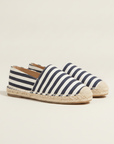 Espadrillas Uomo a Righe – Stile Mediterraneo Vivace - Nero e Bianco