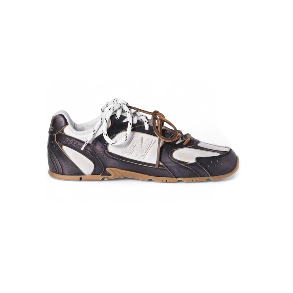 New Balance 530 x Miu Miu Deco' Calf Leather Black White Nero Unisex - 1