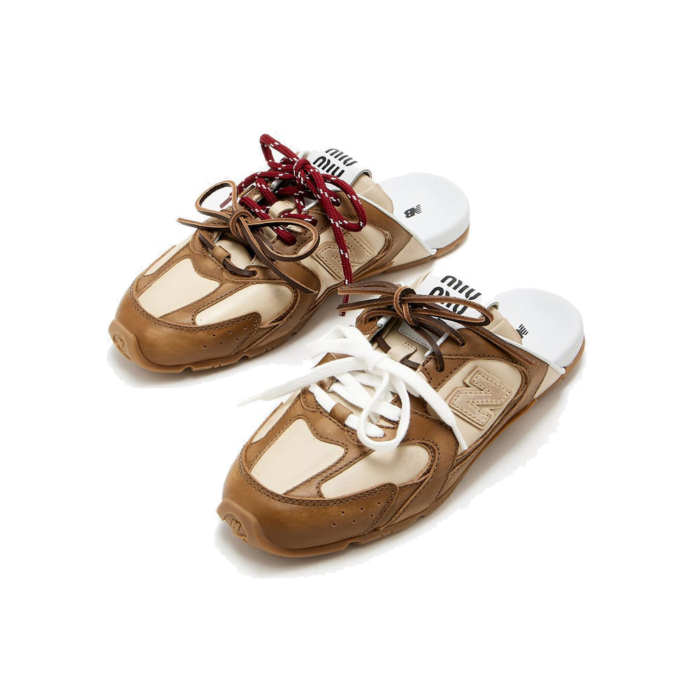 New Balance 530 x Miu Miu Mules Brown Marrone Uomo Donna - 3