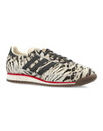 Adidas SL 72 Zebra Print sneakers basse uomo e donna in bianco nero - vista frontale