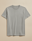 T-shirt Uomo in Cotone Biologico – Sostenibile e Morbida - Grigio Pietra
